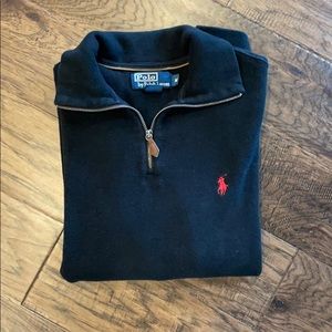 Black Polo half zip sweater